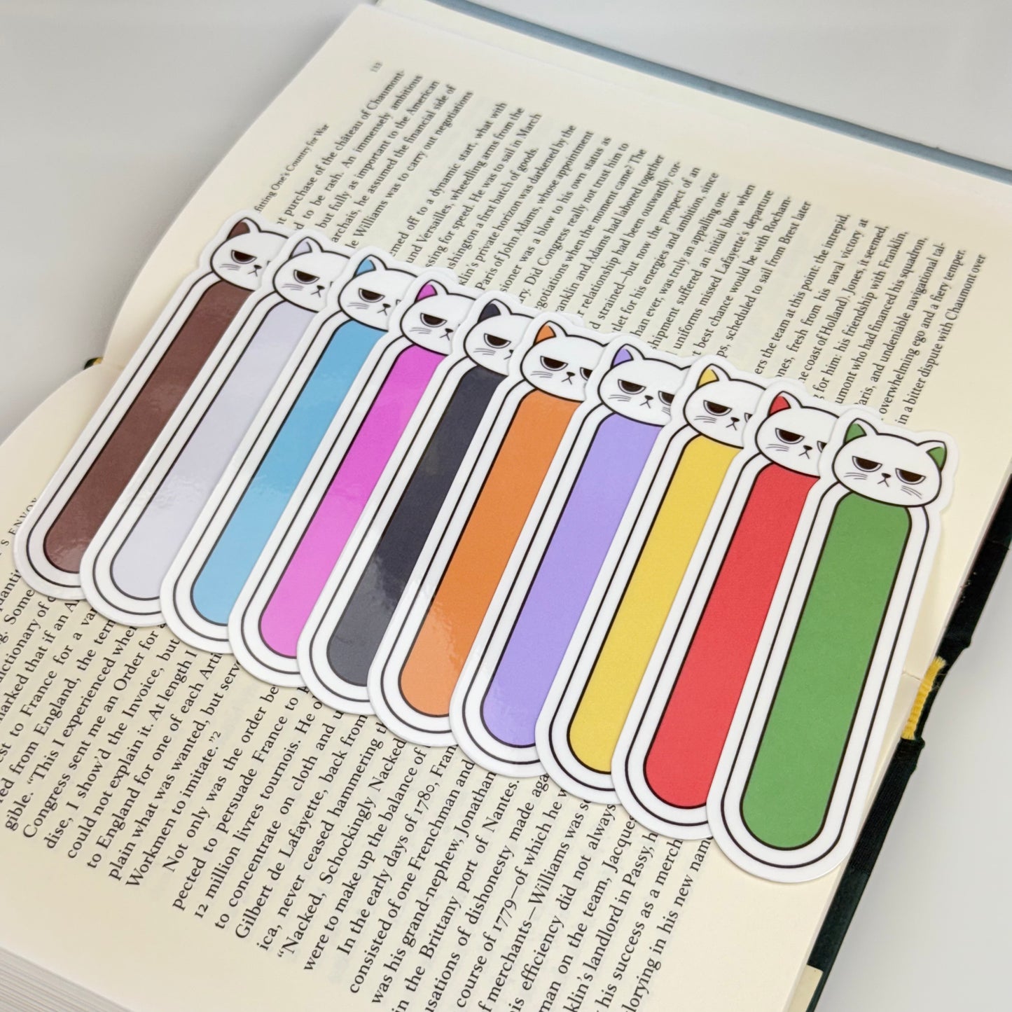Paw-sitively Bookish โ 3pc Cat Bookmark Set (Random Colors)