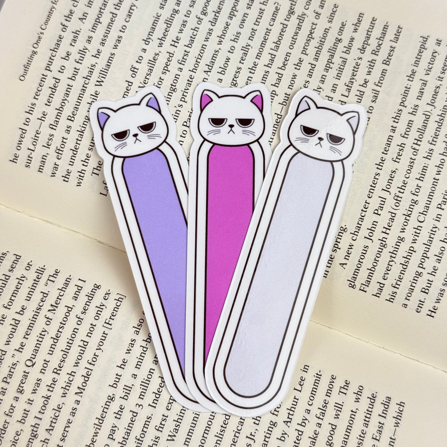 Paw-sitively Bookish โ 3pc Cat Bookmark Set (Random Colors)