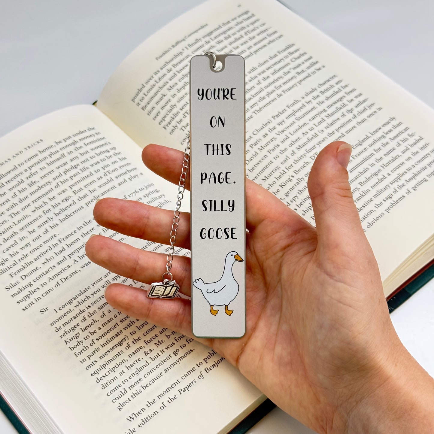 You’re On This Page, Silly Goose – Metal Bookmark