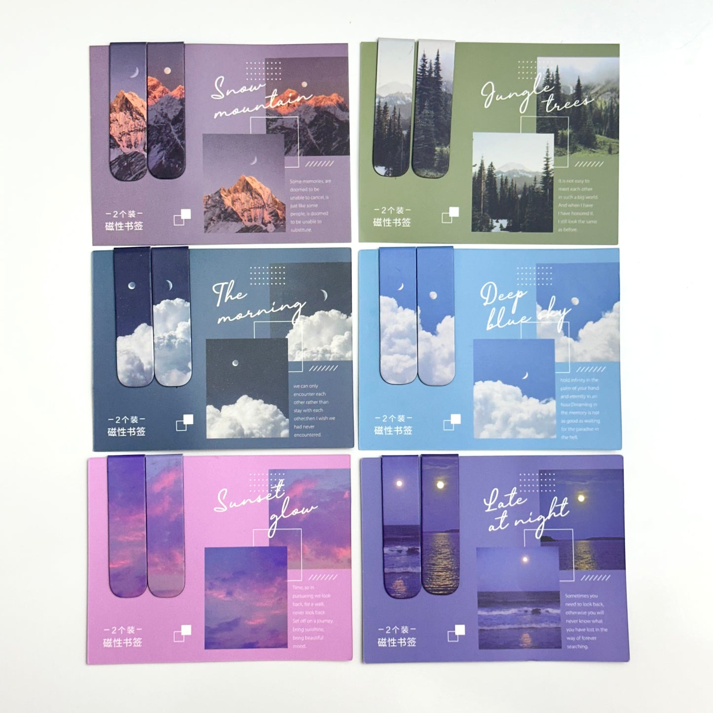 Magnetic Bookmark Set