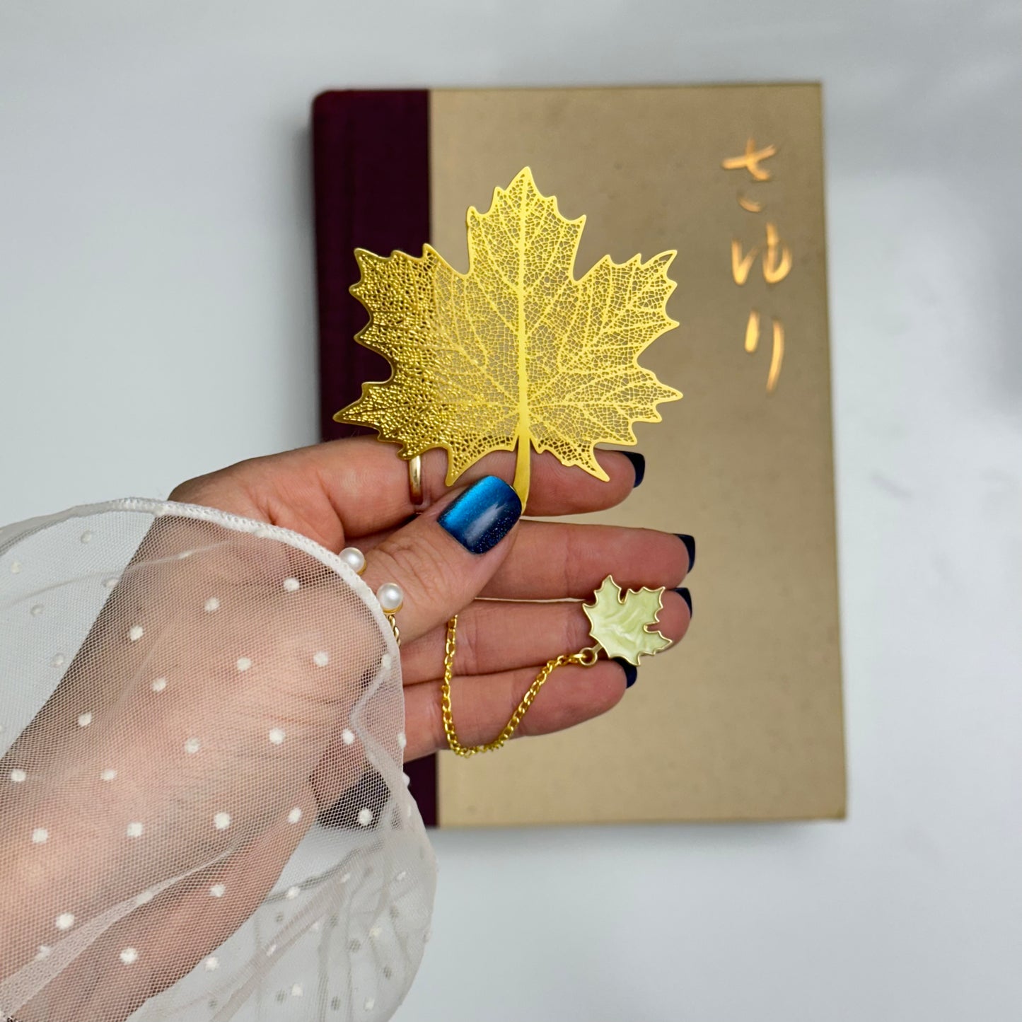 Gold Maple Leaf Bookmark 🍁
