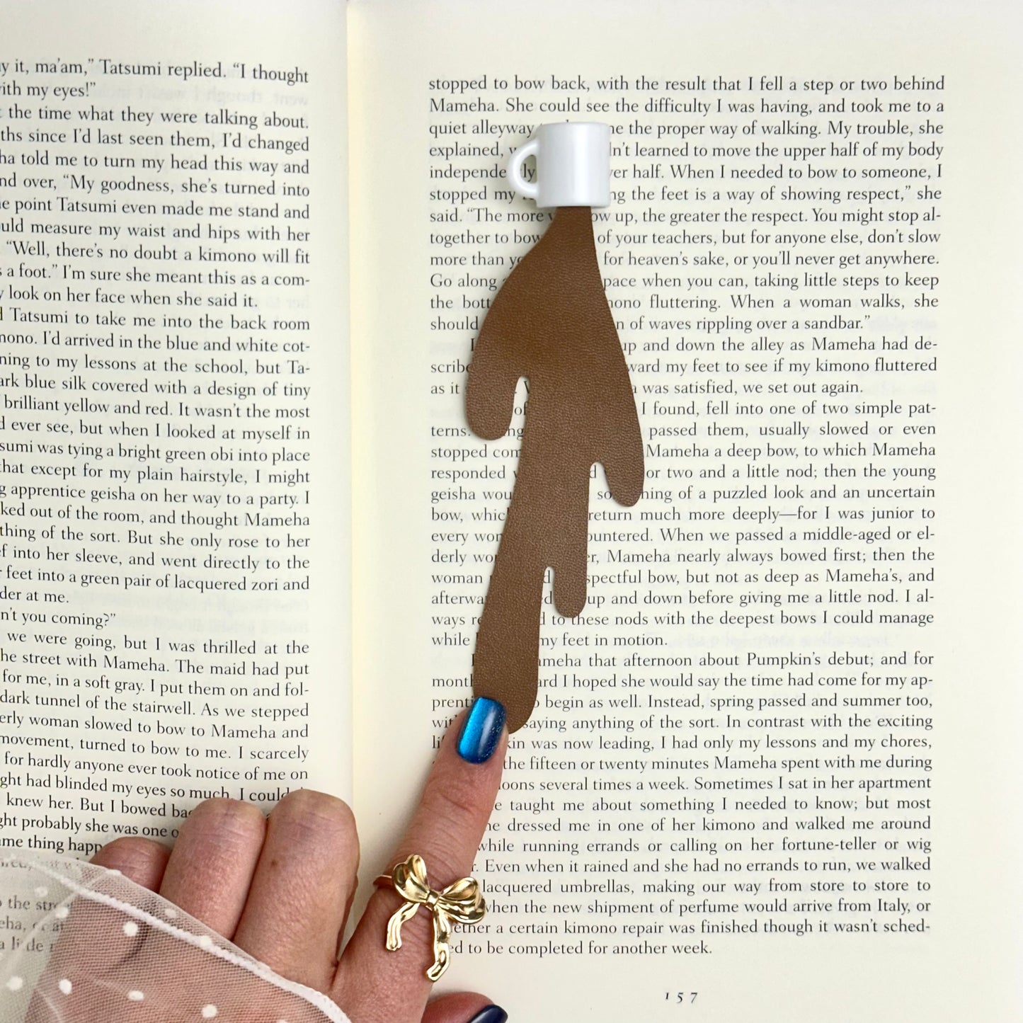 Spilled Coffee Bookmark ☕️