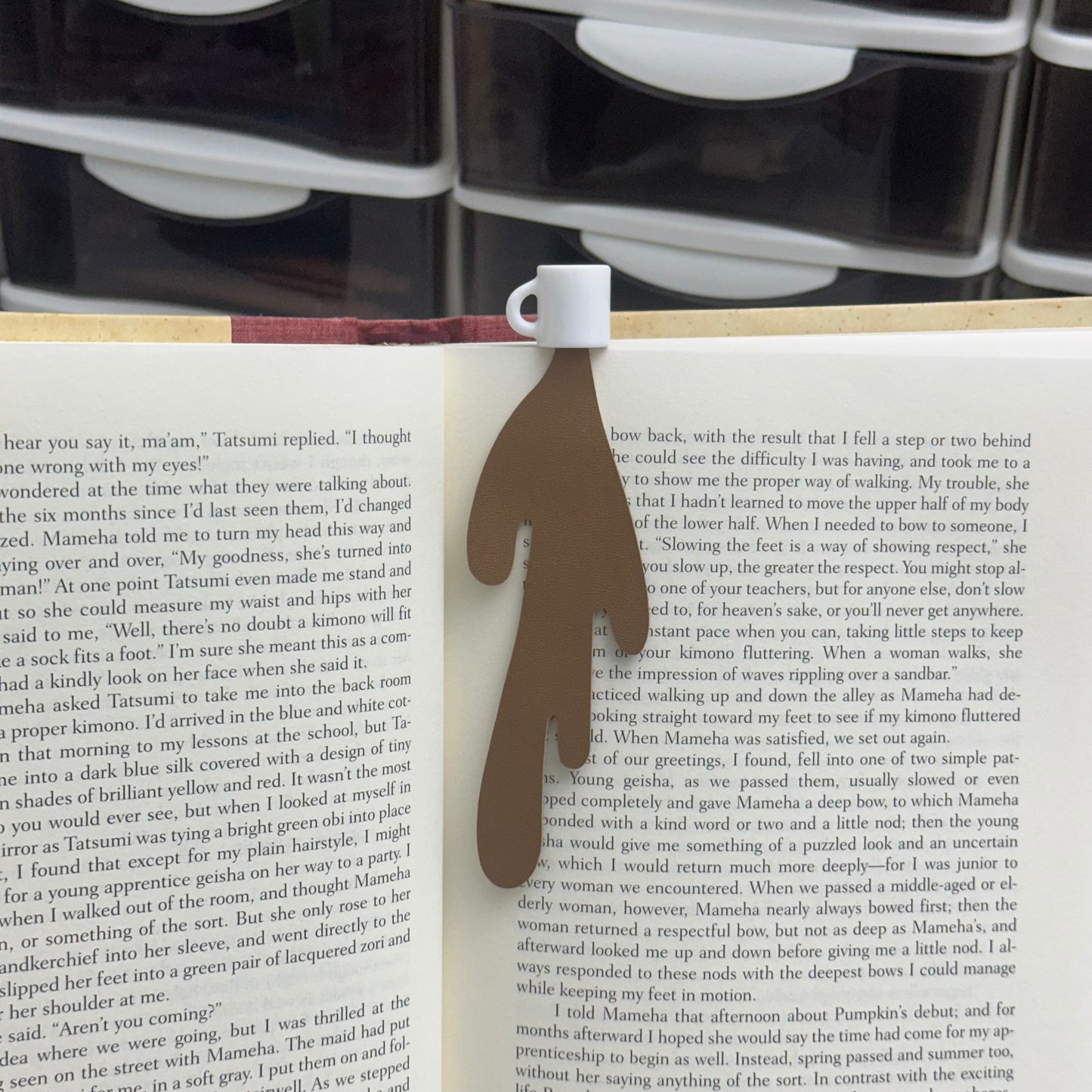 Spilled Coffee Bookmark ☕️