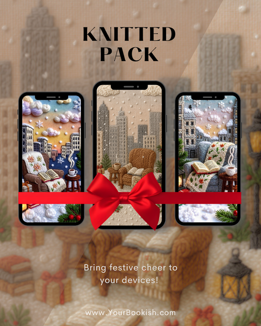 Knitted Bookish Wallpapers 🧶📱
