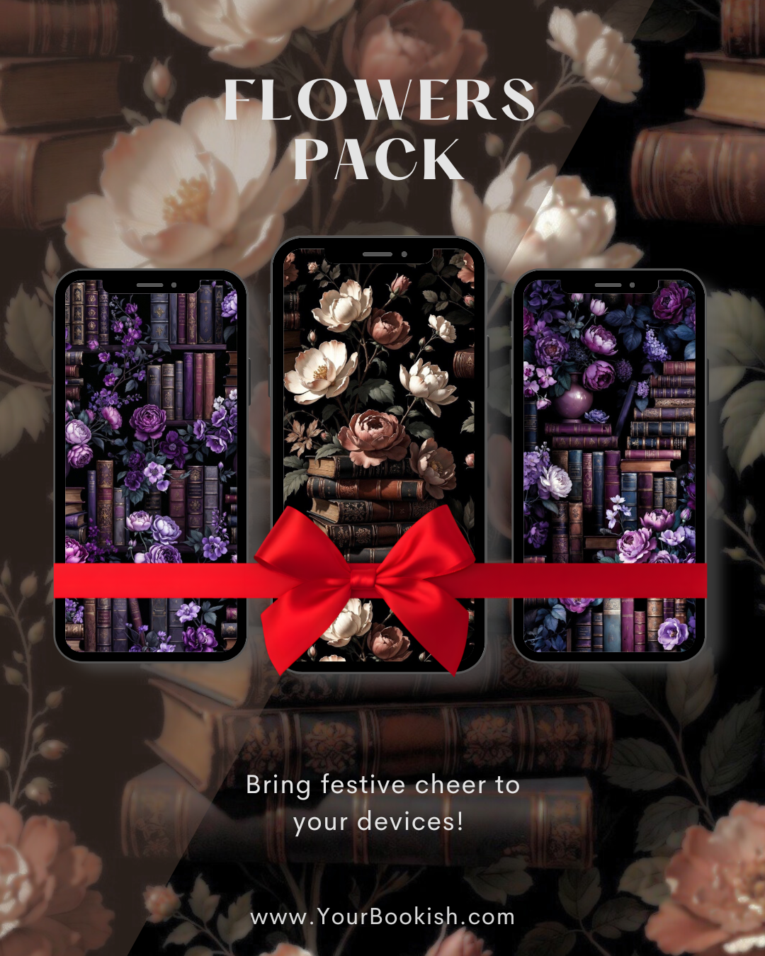 Books & Flowers Wallpapers 🌺📱