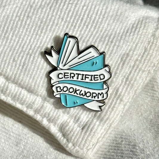 Pin "Certified Bookworm"