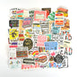 Bookish random stickers pack with 50 unique and surprise-themed bookish designs for journals, planners, and laptops