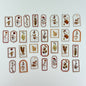 🟠 Flower Transparent Stickers – Orange