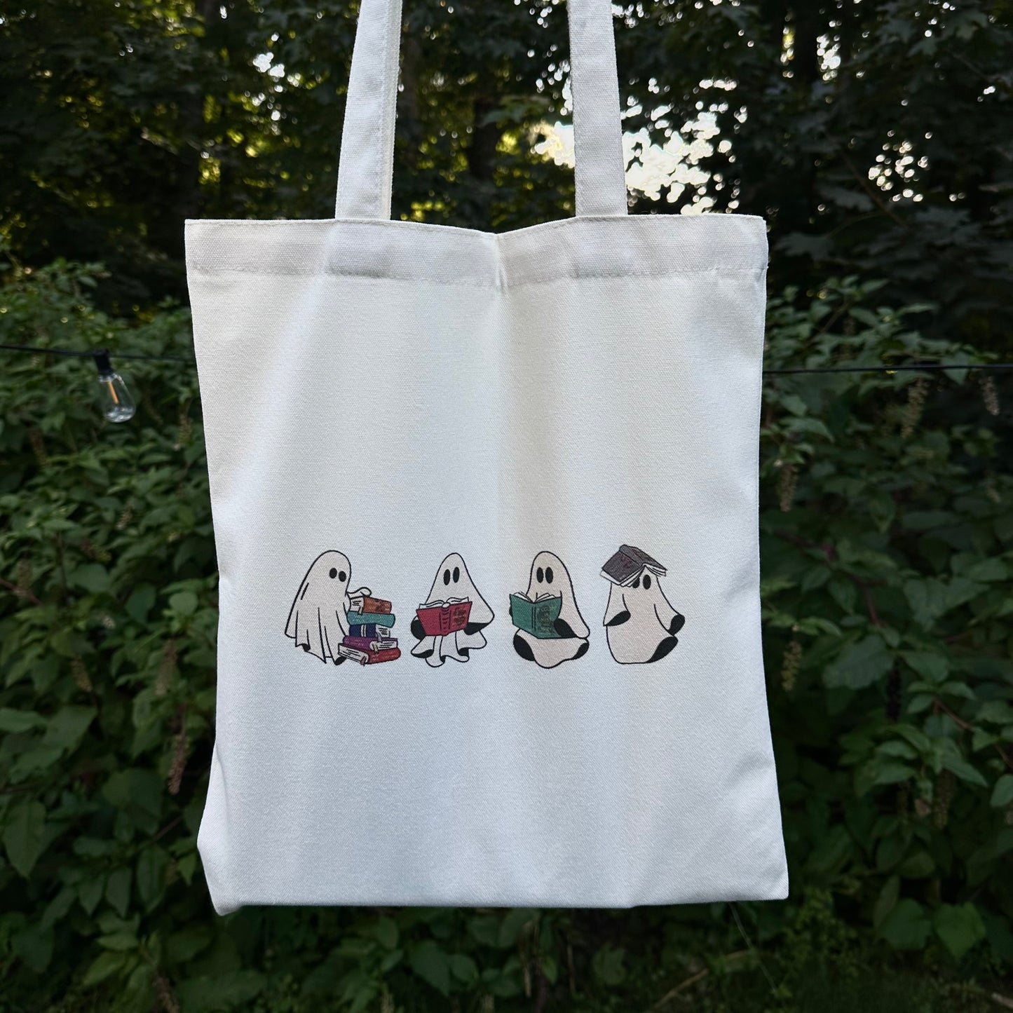 Bookish Tote Bag “Four Reading Ghosts”