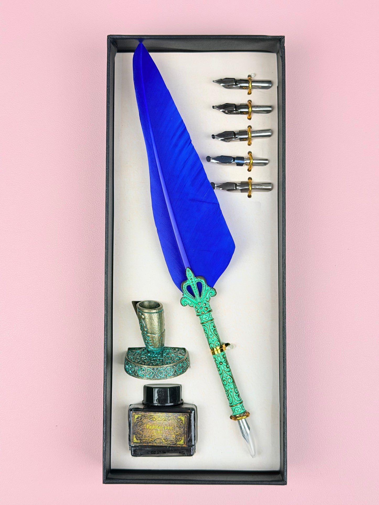 The Inkwell Quill - Feather Dip Pen Set 🪶