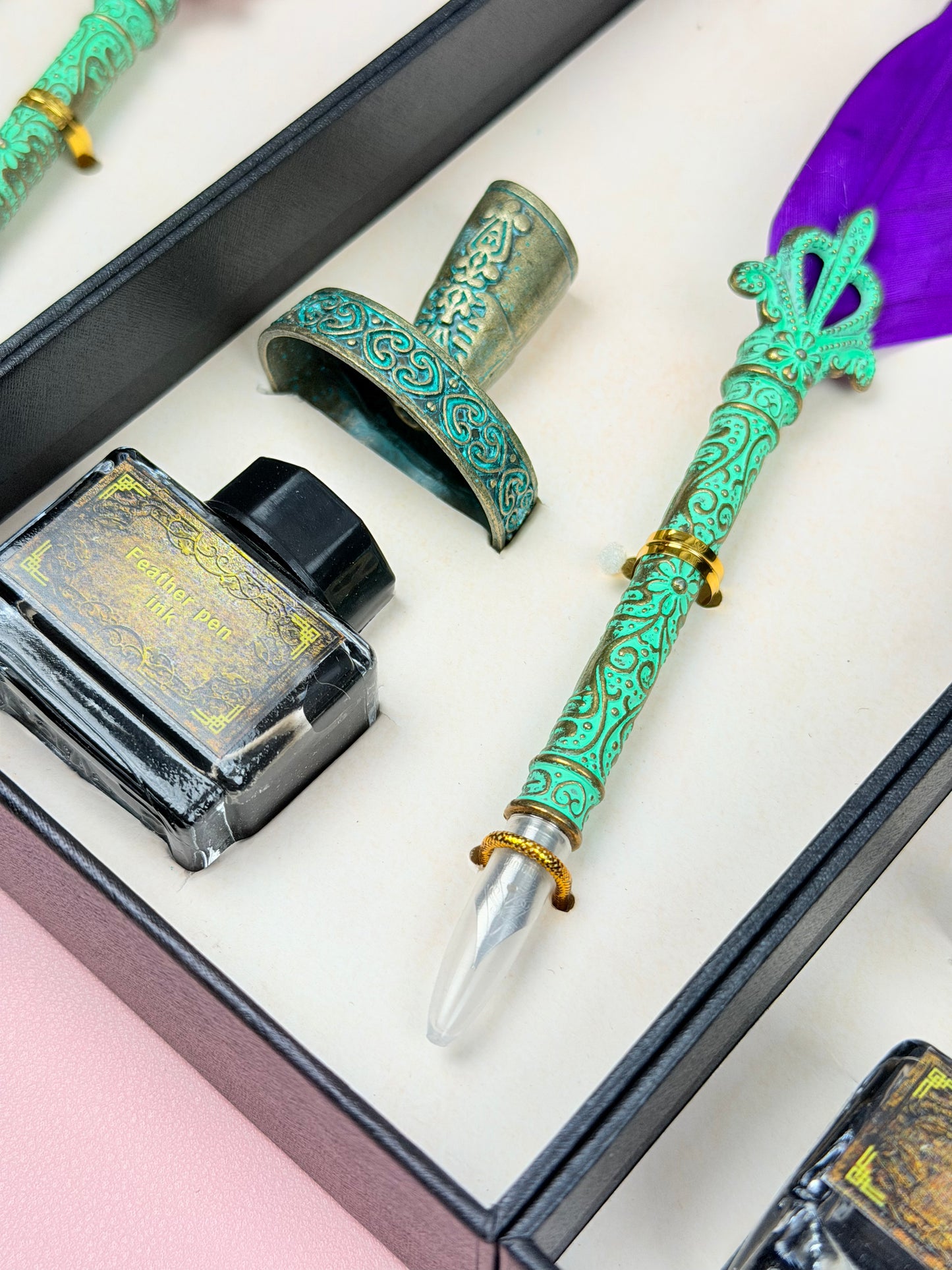 The Inkwell Quill - Feather Dip Pen Set 🪶