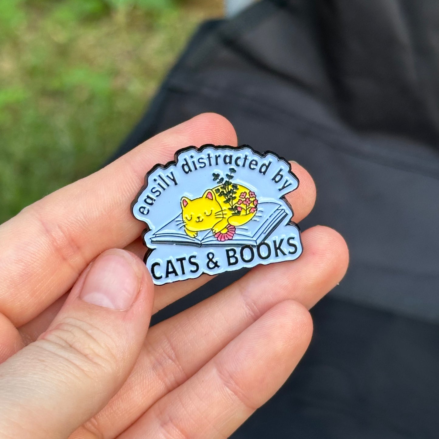 Pin “Easily Distracted by Cats & Books”