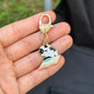 Keychain “Reading Cat”