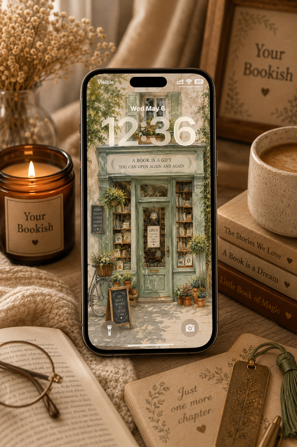 Bookstore Bookish Wallpaper Pack 📚☕