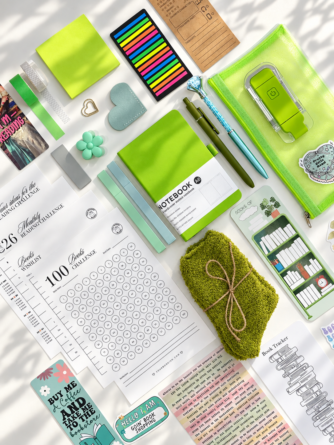 What's inside the Your Elf Green DELUXE bookish box - every item for a cozy reading night